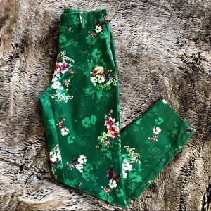 H&M Retro Slim Cropped Cigarette Pants Capris Sz 4